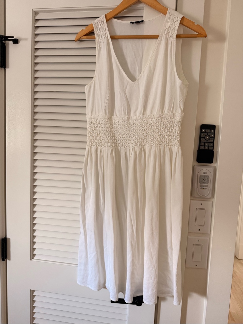 Theory White Linen Blend Dress Size 6
